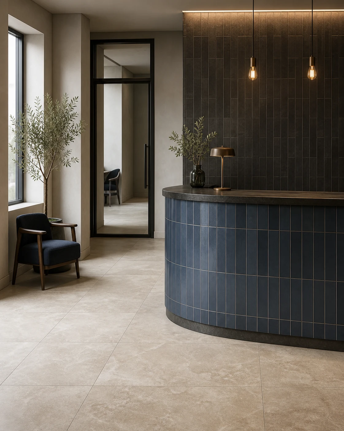 Tiled interior project by Dave Rees Tiling