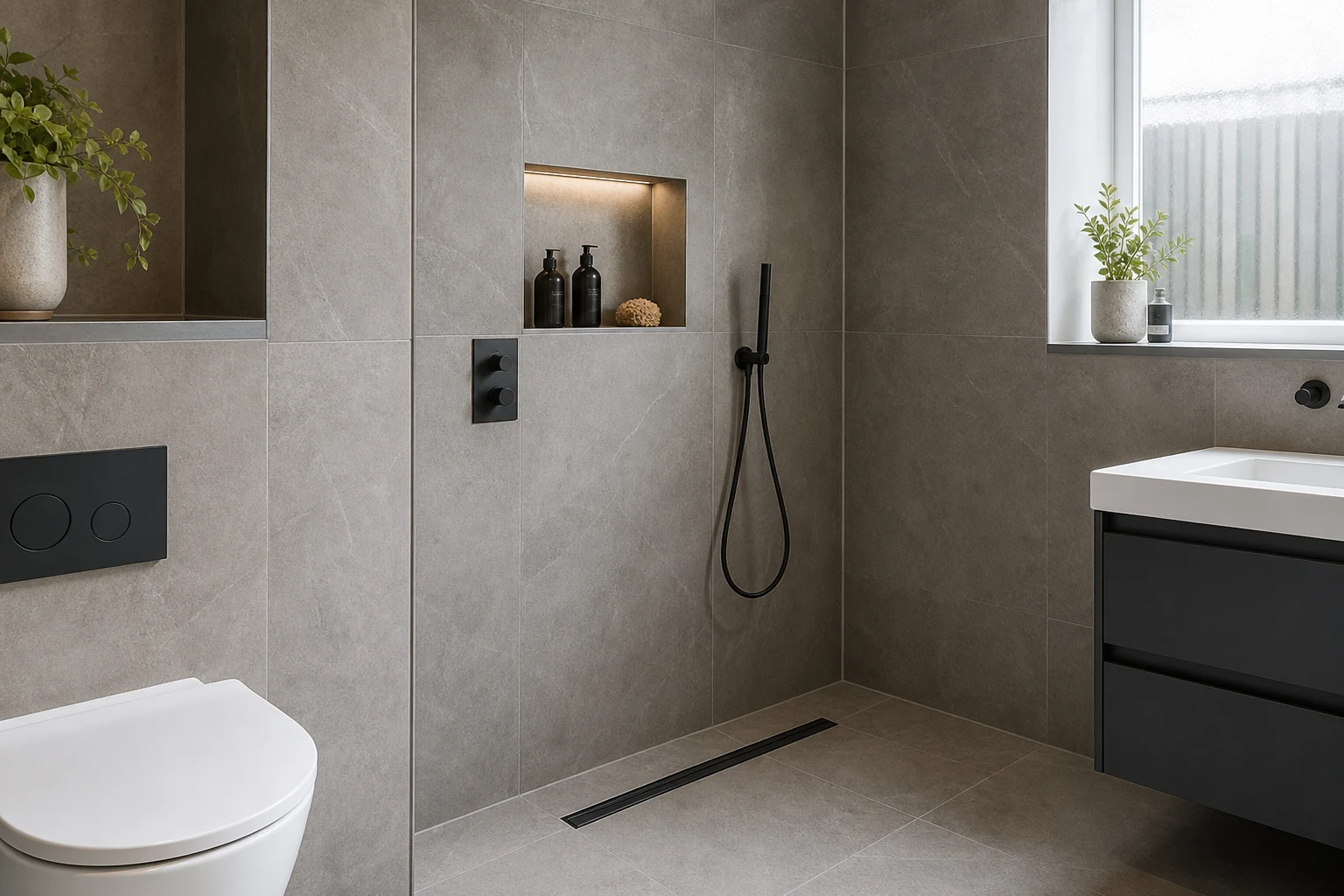 Bathroom and Wet Room Tiling example