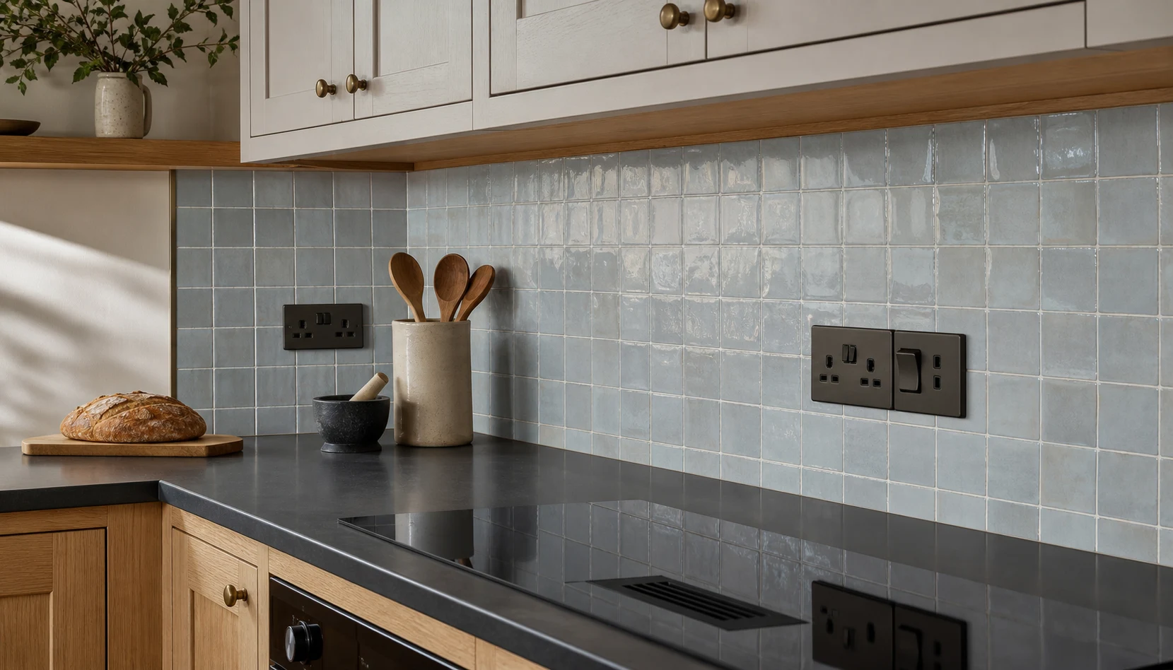Kitchens and splashbacks tiling detail